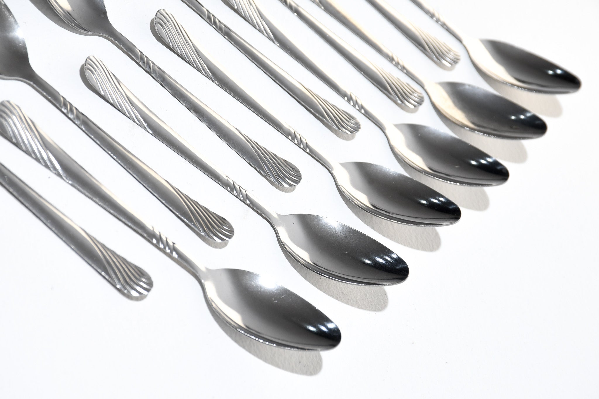 SET DE CUCHARITAS x12 - 14CM -  ACERO