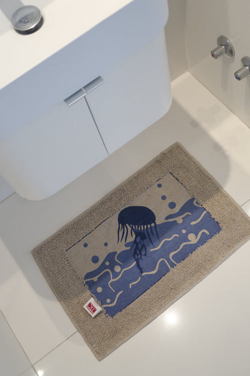 ALFOMBRA DE BAÑO DISEÑO CENTRAL 40X60CM