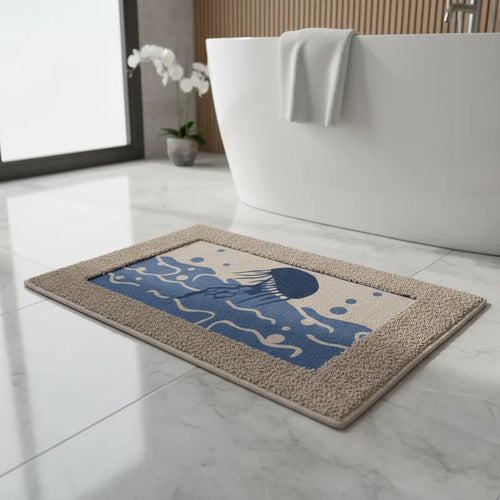ALFOMBRA DE BAÑO DISEÑO CENTRAL 40X60CM