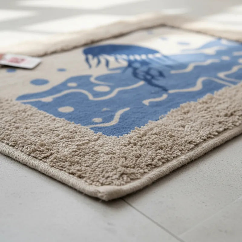 ALFOMBRA DE BAÑO DISEÑO CENTRAL 40X60CM